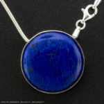 Lapislazuli - Anhaenger - Pendent - Silver 26mm